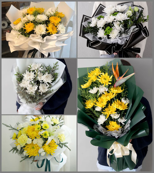 山东青岛平度市李园街道北桑杭村白事花束代送